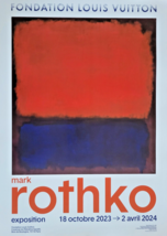 Mark Rothko - Manifesto Originale Esposizione - Fondotinta Louis Vuitton Parigi - $302.73
