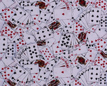 Cotton Playing Cards Games Cotton Fabric Print by the Yard D367.44 - £9.59 GBP