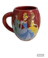 Disney Princess Ceramic Mug 18 oz Red Cinderella Belle Ariel Coffee Cup - $13.50