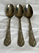 Reed And Barton Flora Stainless Dinner Spoons Set Of 3 - $28.05