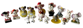 Lot 15 Vintage Mice Mouse Figurines Mostly Ceramic Various Brands 1.5&quot; t... - £23.41 GBP