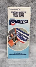 1968 Chevron Massachusetts Connecticut Rhode Island Map - $9.49