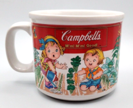 Vtg Campbell&#39;s Soup Mug Bowl &quot;Vegetable Garden&quot; Westwood Campbells Kids 1993 - £7.44 GBP