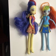 Two My Little Pony Equestrain Girl Dolls Rainbow Fashion - £9.28 GBP