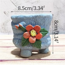 New Korean Hand Pinch Floret Succulent Flower Pot Vintage Green Plant Ceramic Po - £18.86 GBP
