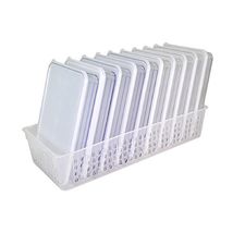 Silicook Refrigerator Food Storage Flat Containers with Tray Kitchen Organizer image 2