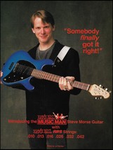 Steve Morse Signature Ernie Ball Music Man guitar 1988 advertisement 8 x 11 ad - £3.40 GBP