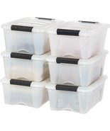 Bin Organizing Container With Durable Lid And Secure Latching, Pearl And... - $63.01 CAD
