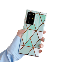 Anymob Samsung Green Geometry Marble Case Silicon Phone Cover - £19.50 GBP