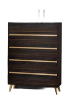 33" Drk Brown White Marble Manufactured Wood + Solid Wood Stainless Steel Five D - $31,787.24 MXN