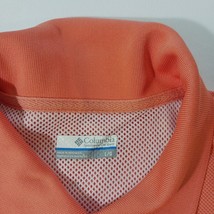 Columbia PFG Perfect Cast Men's L Peach Vented Short Sleeve Polo Shirt FM6016 image 3