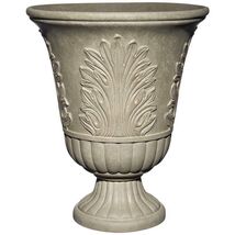 Classic Home &amp; Garden 19 in. H X 16 in. D Plastic Larissa Urn Planter Sand - $79.95
