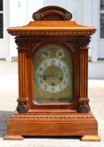 antique Westminster Chimes mantel clock Germany Junghans LARGE AND BEAUT... - £470.52 GBP