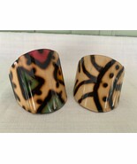 Pair Real Hand Made Decorated Bohemian Hippy Bamboo Bracelets. - $475.18 MXN