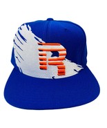 Reebok Brand R Logo Hat Cap White Avalanche Wave Blue Orange Kines 2002 ... - £25.02 GBP