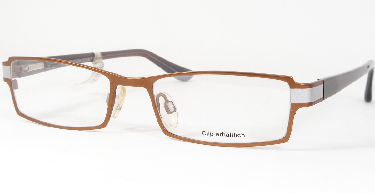 VISTAN KRUSE 1127 2 Roux / Argent LUNETTES UNIQUES 52-17-140mm Allemagne... - $56.58