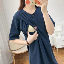 Mother Day gift A Simple Breast feeding T Shirt Dress Casual Simple Women Tops - £19.10 GBP