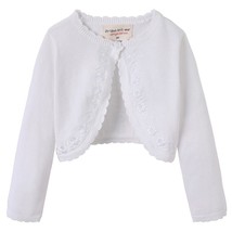 2021 Baby Girl Cadigan Little Girls Long Sleeve Cotton Solid Knit Bolero Cardiga - £54.45 GBP