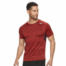 New Fila Sport Performance Space Dyed shirt in Red Medium - £11.81 GBP