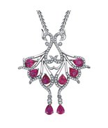 Amazing Design Fashion 14K White Gold Natural Pink Tourmaline Gemstone D... - $901.59