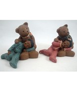 All God&#39;s Children Figurines 2pc Paddy Paw &amp; Luke #45 Paddy &amp; Lucy #42 B... - £18.43 GBP