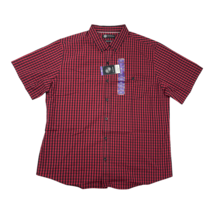 Weatherproof Short Sleeve Woven Shirt Comfort Stretch Mens XXL Red New w... - £11.84 GBP