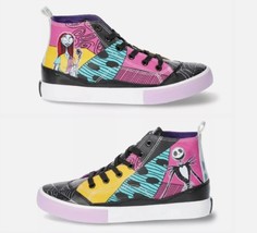 New Disney Nightmare Before Christmas Women&#39;s Sz 6 6.5 8 Sneakers Mid Top Shoes - $28.90