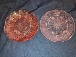 2 Pink Child Dishes Depression Glass Mint - £16.02 GBP