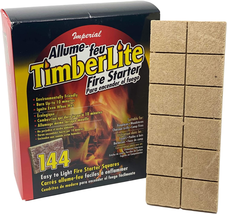 Timberlite Fire Starter 144 Squares Brown NEW - £28.63 GBP