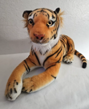 Tiger Tale Toys Tiger Plush Stuffed Animal Large Cat Lying Down 18&quot; Realistic - £15.62 GBP