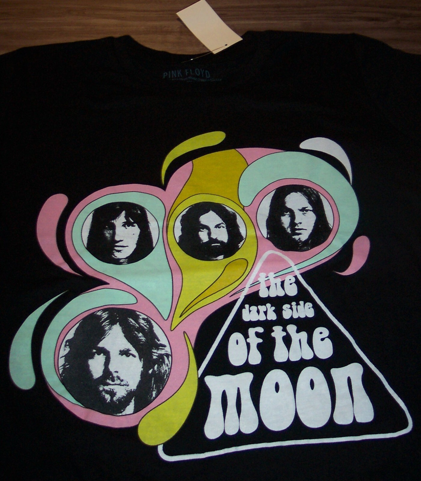 WOMEN'S TEEN JUNIORS PINK FLOYD Dark Side Of The Moon T-shirt  Band MEDIUM NEW Item image 2