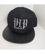 Otto VIP Dance Hat Black Baseball Cap Snapback Silver Embroidered Lettering - $10.98