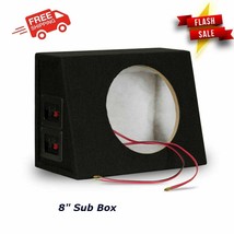 8&quot; Square Sub Box Enclosure Single Subwoofer Cab Car Mdf Audio Speaker Cabinet - £32.87 GBP