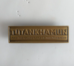 Tutankhamun And The Golden Age Of The Pharaohs Gold Tone Lapel Hat Pin - £5.04 GBP
