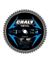 Craly 12 Inch 60 Teeth Steel And Ferrous Metal Cutting Circular Saw, C1260Mc - £40.08 GBP