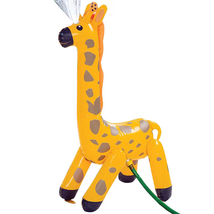 NEW Inflatable Giraffe Water Sprinkler yellow PVC 33 in. fits standard h... - £7.68 GBP