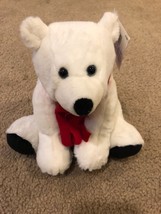 NWT Soft Plush Baby Valentine Polar Bear Stuffed Animal Toy Doll Hugfun ... - £5.30 GBP