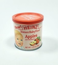 Heinz Instant Baby Food Apples Vintage Tin NOS Decor Prop Cute Baby - $14.49