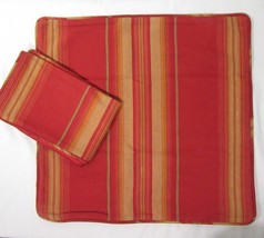 Pottery Barn Harrison Stripe Red 2-PC 20-inch Square Pillow Covers - $58.00