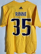 adidas  NHL T-Shirt Nashville Predators Pekka Rinne Gold sz S - £6.72 GBP