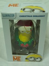 Despicable Me KEVIN MINION w/ CHRISTMAS WREATH TREE ORNAMENT NEW - £11.61 GBP