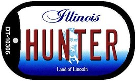 Hunter Illinois Novelty Metal Dog Tag Necklace DT-10306 - £12.54 GBP