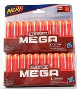 2 Packs Nerf N-Strike Mega 10 Count Red &amp; Orange Dart Refill Age 8 Years... - $38.40 CAD