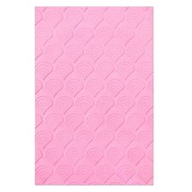 Sizzix Multi-Level Textured Impressions Embossing Folder Fan Tiles by Jennifer O - £12.66 GBP