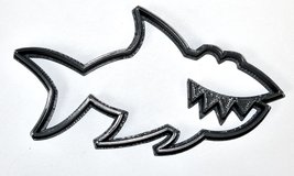 6x Shark Ocean Predator Fondant Cutter Cupcake Topper 1.75 IN USA FD595 - £5.58 GBP