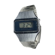 Vintage National Semiconductor Novus LCD Chunky Retro Watch New Battery - £95.56 GBP