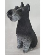 Tara Sculpture Vintage 1985 Dark Gray Schnauzer 3 1/2&quot; Dog Figurine Figure  - £8.65 GBP