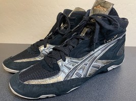 Asics Cael JY700 Gold Black Gray Wrestling Shoes Snakeskin Rare Mens 13 Drummer - £66.63 GBP