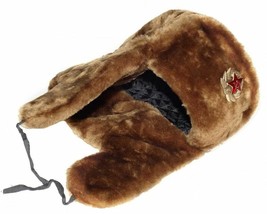 Authentique Russe Militaire Camel Marron Ouchanka Chapeau Soviétique Arm... - £20.29 GBP
