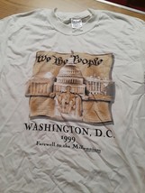 Noi il popolo Washington DC 1999 Addio alla maglietta Millennium Lincoln M - £18.31 GBP
